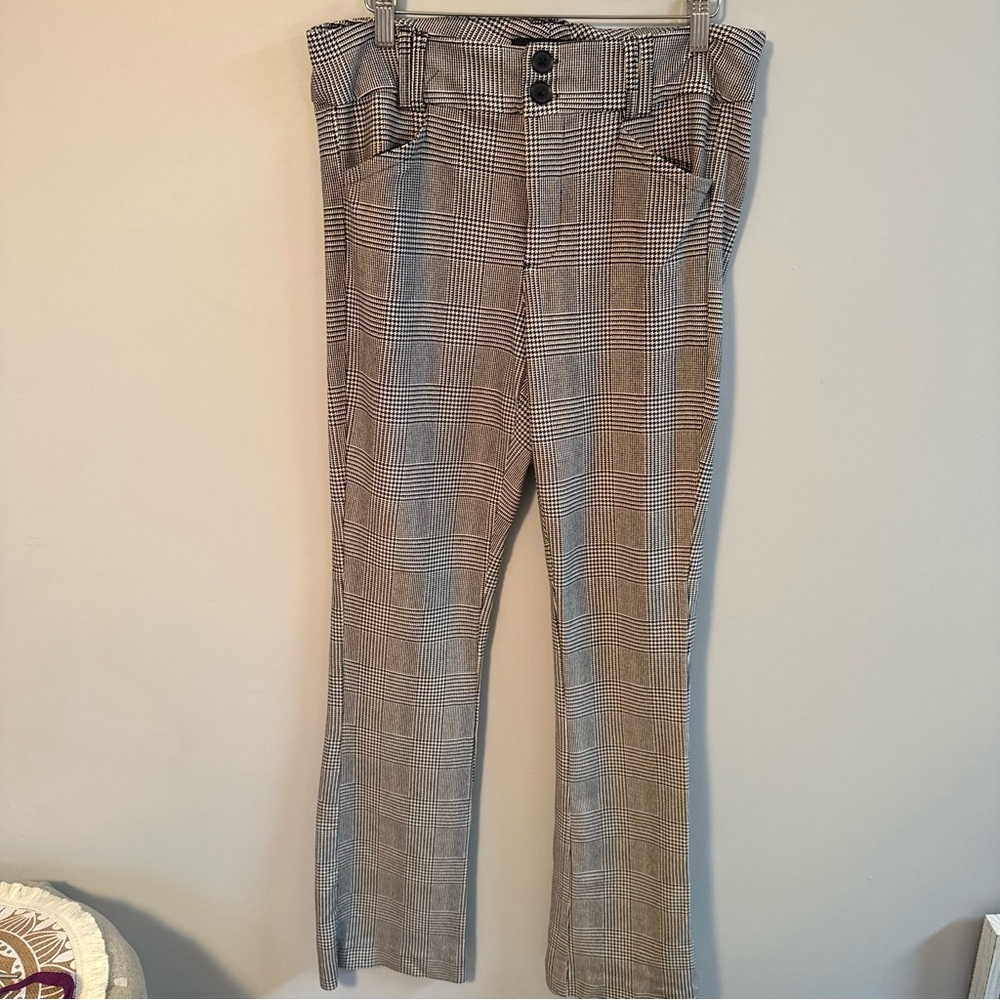 TORRID Women's Dress Pants Black/White HOUNDSTOOTH Plaid Size 12